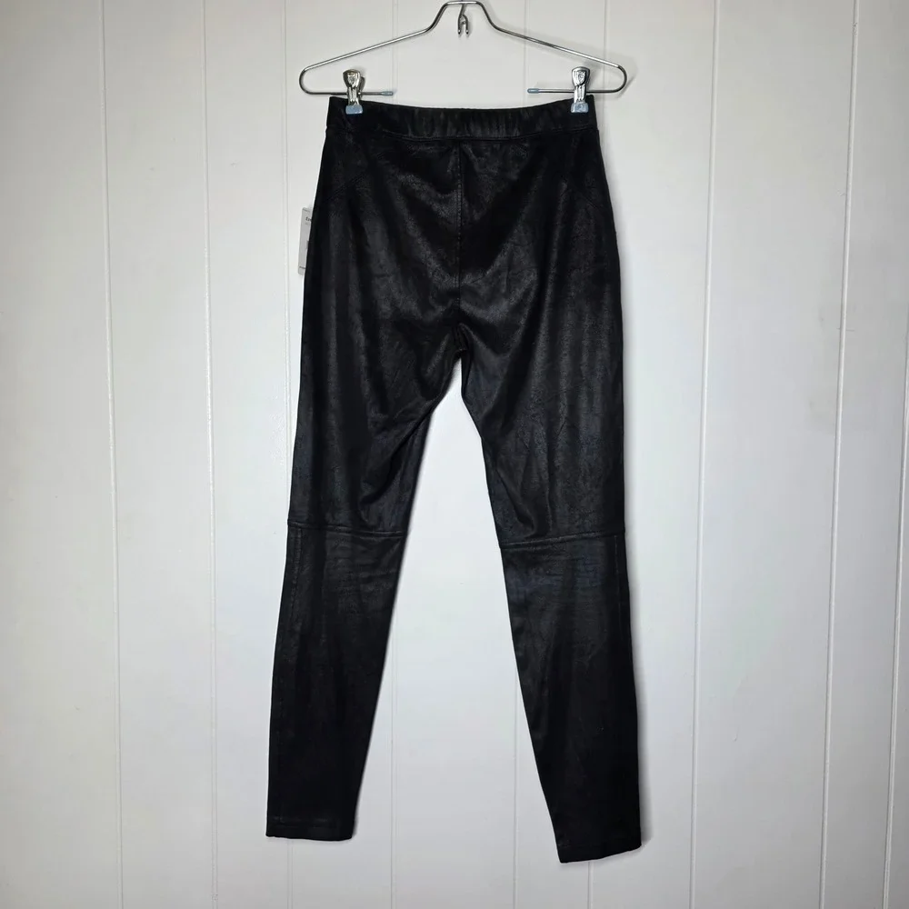 Free People Phoenix Faux Leather Moto Leggings Black XS NWT OB1015172